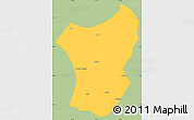 Savanna Style Simple Map of Zixing, single color outside