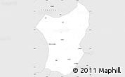 Silver Style Simple Map of Zixing