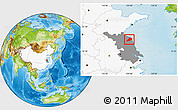 Physical Location Map of Binhai, highlighted country, highlighted parent region