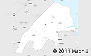 Silver Style Simple Map of Binhai