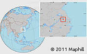 Gray Location Map of Danyang