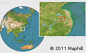 Satellite Location Map of Danyang
