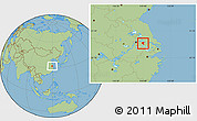 Savanna Style Location Map of Danyang