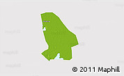 Physical 3D Map of Kunshan, cropped outside
