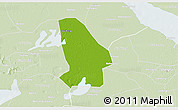 Physical 3D Map of Kunshan, lighten