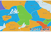 Political 3D Map of Kunshan