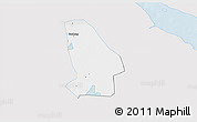 Silver Style 3D Map of Kunshan, single color outside