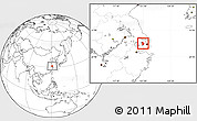 Blank Location Map of Kunshan