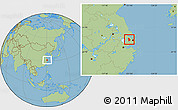 Savanna Style Location Map of Kunshan