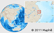 Shaded Relief Location Map of Kunshan