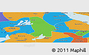 Political Panoramic Map of Kunshan