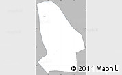 Gray Simple Map of Kunshan, single color outside
