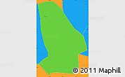Political Simple Map of Kunshan
