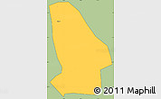 Savanna Style Simple Map of Kunshan, cropped outside