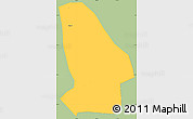 Savanna Style Simple Map of Kunshan, single color outside
