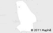 Silver Style Simple Map of Kunshan, single color outside
