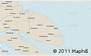 Shaded Relief 3D Map of Qidong