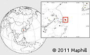 Blank Location Map of Qidong