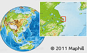 Physical Location Map of Qidong