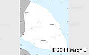 Gray Simple Map of Qidong