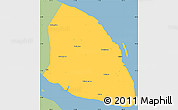Savanna Style Simple Map of Qidong