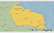 Savanna Style 3D Map of Rudong