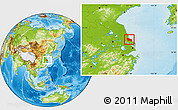 Physical Location Map of Rudong