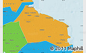 Political Map of Rudong