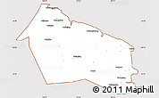 Classic Style Simple Map of Rudong, cropped outside