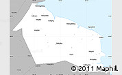 Gray Simple Map of Rudong