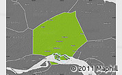 Physical Map of Rugao, desaturated