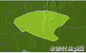 Physical 3D Map of Xinyi, darken