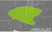 Physical 3D Map of Xinyi, desaturated