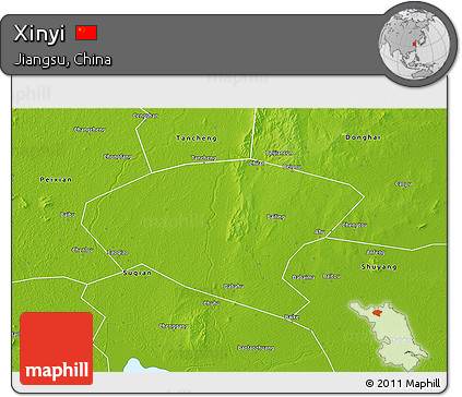 Physical 3D Map of Xinyi