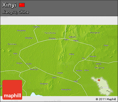 Physical 3D Map of Xinyi