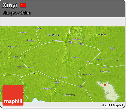 Physical 3D Map of Xinyi