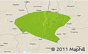 Physical 3D Map of Xinyi, shaded relief outside