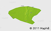 Physical 3D Map of Xinyi, single color outside