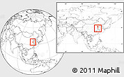 Blank Location Map of Xinyi, within the entire country