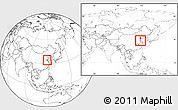 Blank Location Map of Xinyi, highlighted parent region, within the entire country
