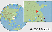 Savanna Style Location Map of Xinyi
