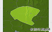 Physical Map of Xinyi, darken