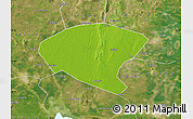 Physical Map of Xinyi, satellite outside