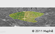 Satellite Panoramic Map of Xinyi, desaturated