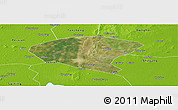 Satellite Panoramic Map of Xinyi, physical outside