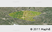 Satellite Panoramic Map of Xinyi, semi-desaturated