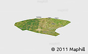 Satellite Panoramic Map of Xinyi, single color outside