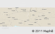 Shaded Relief Panoramic Map of Xinyi