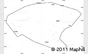 Blank Simple Map of Xinyi, cropped outside