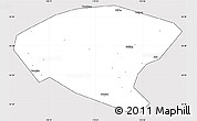 Silver Style Simple Map of Xinyi, cropped outside